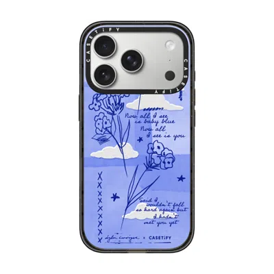 Casetify Iphone 17 Pro Case Black Impact Case  Baby Blue