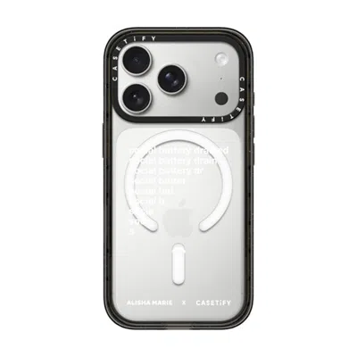 Casetify Iphone 17 Pro Case Black Impact Case Magsafe Compatible  Alisha Marie Social Battery Case