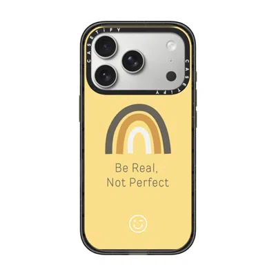 Casetify Iphone 17 Pro Case Black Impact Case Magsafe Compatible  Be Real, Not Perfect  In Metallic