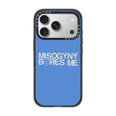 Casetify Iphone 17 Pro Case Black Impact Case Magsafe Compatible  Misogyny Bores Me