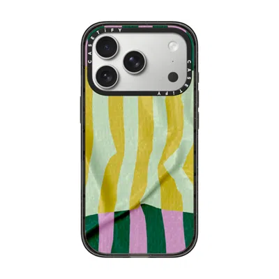 Casetify Iphone 17 Pro Case Black Impact Case Magsafe Compatible  Pattern Afternoon At Capri