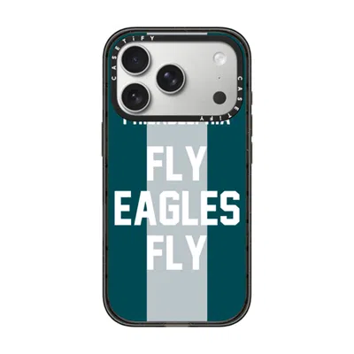 Casetify Iphone 17 Pro Case Black Impact Case Magsafe Compatible  Superbowl - Fly Eagles Fly