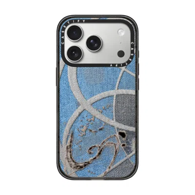 Casetify Iphone 17 Pro Case Black Impact Case Magsafe Compatible  Surrealism Cyber Denim