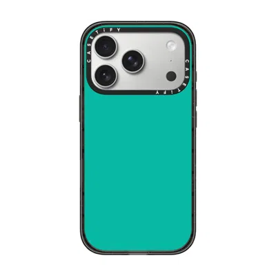 Casetify Iphone 17 Pro Case Black Impact Case  Mint Green