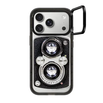 Casetify Iphone 17 Pro Case Black Impact Ring Stand Case Magsafe Compatible  Camera Case - Vintage  In Pattern