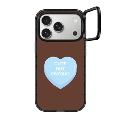Casetify Iphone 17 Pro Case Black Impact Ring Stand Case Magsafe Compatible  Cute But Psycho - Hot Fudge Case
