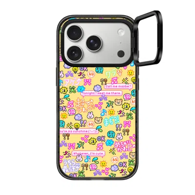 Casetify Iphone 17 Pro Case Black Impact Ring Stand Case Magsafe Compatible  Emoji Paradise