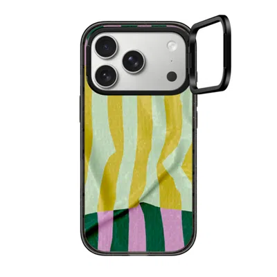 Casetify Iphone 17 Pro Case Black Impact Ring Stand Case Magsafe Compatible  Pattern Afternoon At Capri