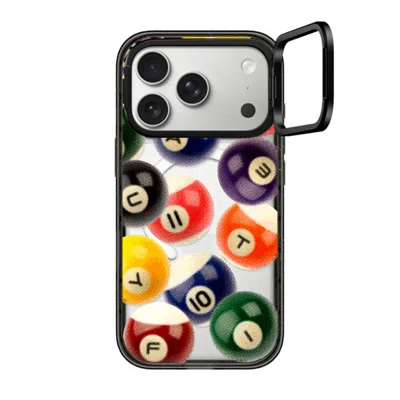Casetify Iphone 17 Pro Case Black Impact Ring Stand Case Magsafe Compatible  Sport Billiard