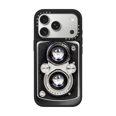 Casetify Iphone 17 Pro Case Black On Black Mirror Case Magsafe Compatible  Camera Case - Vintage  In Neutral
