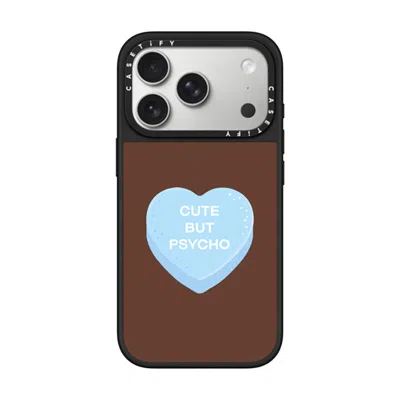 Casetify Iphone 17 Pro Case Black On Black Mirror Case Magsafe Compatible  Cute But Psycho - Hot Fudge Caseti