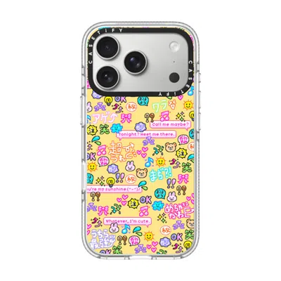 Casetify Iphone 17 Pro Case Clear Impact Clear Case Magsafe Compatible  Emoji Paradise  In Transparent