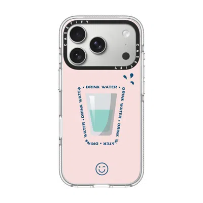 Casetify Iphone 17 Pro Case Clear Impact Clear Case Magsafe Compatible  Hydrate Then Dominate  In Transparent