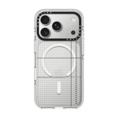 Casetify Iphone 17 Pro Case Clear Impact Clear Case Magsafe Compatible  Metrics  In Transparent