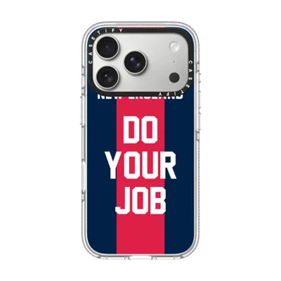 Casetify Iphone 17 Pro Case Clear Impact Clear Case Magsafe Compatible  Superbowl - Do Your Job  In Transparent