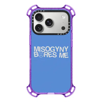 Casetify Iphone 17 Pro Case Lavender Bounce Case Magsafe Compatible  Misogyny Bores Me  In Purple