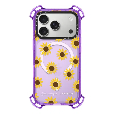 Casetify Iphone 17 Pro Case Lavender Bounce Case Magsafe Compatible  Secret Sunflower  In Purple