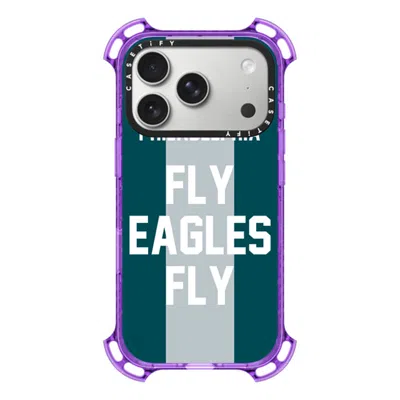 Casetify Iphone 17 Pro Case Lavender Bounce Case Magsafe Compatible  Superbowl - Fly Eagles Fly  In Purple