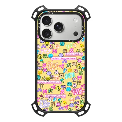Casetify Iphone 17 Pro Case Matte Black Bounce Case Magsafe Compatible  Emoji Paradise