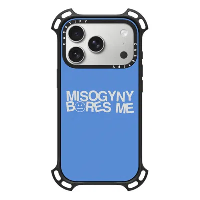 Casetify Iphone 17 Pro Case Matte Black Bounce Case Magsafe Compatible  Misogyny Bores Me