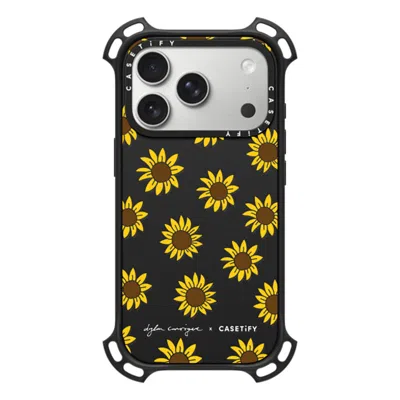 Casetify Iphone 17 Pro Case Matte Black Bounce Case Magsafe Compatible  Secret Sunflower
