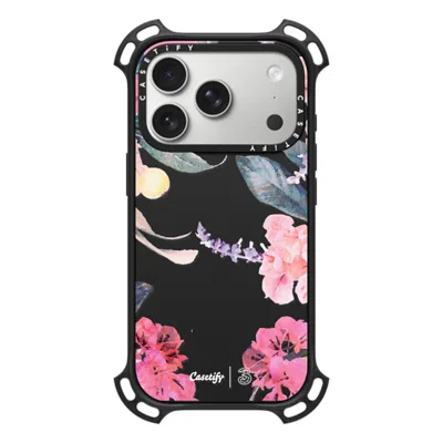 Casetify Iphone 17 Pro Case Matte Black Bounce Case Magsafe Compatible  Spring Design #2 - Floral Garden Case