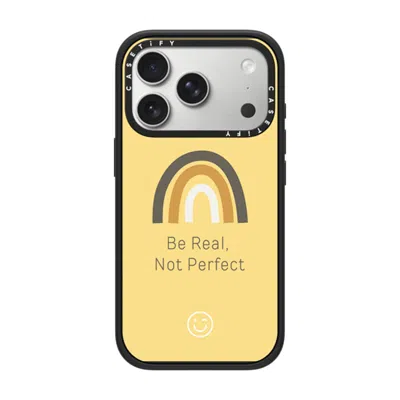 Casetify Iphone 17 Pro Case Matte Black Impact Case Magsafe Compatible  Be Real, Not Perfect  In Gray
