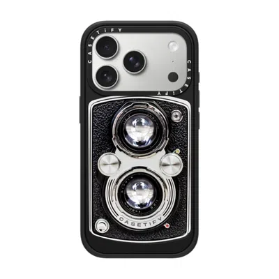 Casetify Iphone 17 Pro Case Matte Black Impact Case Magsafe Compatible  Camera Case - Vintage  In Metallic