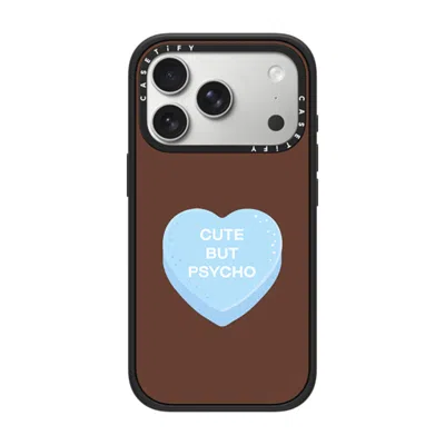 Casetify Iphone 17 Pro Case Matte Black Impact Case Magsafe Compatible  Cute But Psycho - Hot Fudge