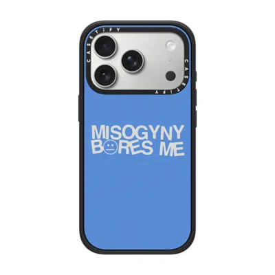 Casetify Iphone 17 Pro Case Matte Black Impact Case Magsafe Compatible  Misogyny Bores Me