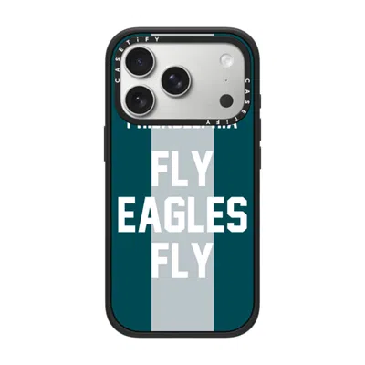 Casetify Iphone 17 Pro Case Matte Black Impact Case Magsafe Compatible  Superbowl - Fly Eagles Fly