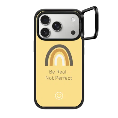 Casetify Iphone 17 Pro Case Matte Black Impact Ring Stand Case Magsafe Compatible  Be Real, Not Perfect Caset