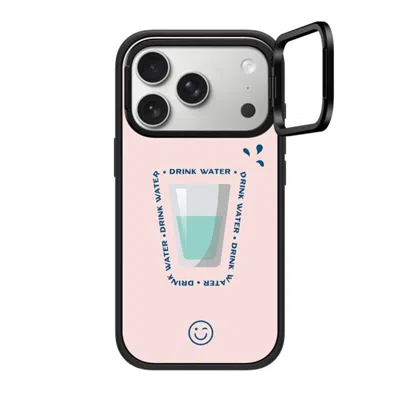 Casetify Iphone 17 Pro Case Matte Black Impact Ring Stand Case Magsafe Compatible  Hydrate Then Dominate Case
