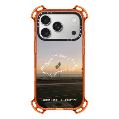 Casetify Iphone 17 Pro Case Orange Bounce Case Magsafe Compatible  Alisha Marie Sunsets & Therapy Case Caseti