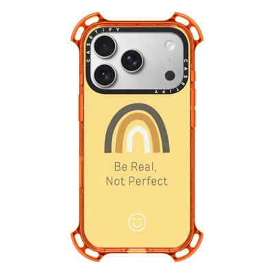 Casetify Iphone 17 Pro Case Orange Bounce Case Magsafe Compatible  Be Real, Not Perfect  In Yellow
