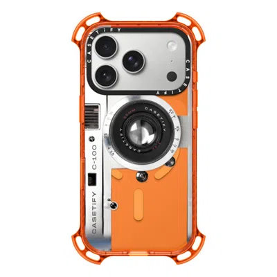 Casetify Iphone 17 Pro Case Orange Bounce Case Magsafe Compatible  Camera Case - Retro