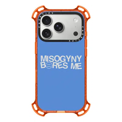 Casetify Iphone 17 Pro Case Orange Bounce Case Magsafe Compatible  Misogyny Bores Me