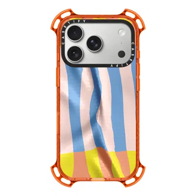 Casetify Iphone 17 Pro Case Orange Bounce Case Magsafe Compatible  Pattern Afternoon At Bondi