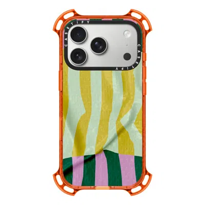 Casetify Iphone 17 Pro Case Orange Bounce Case Magsafe Compatible  Pattern Afternoon At Capri