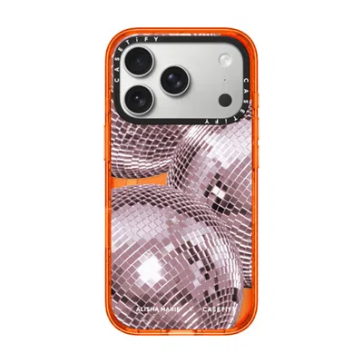 Casetify Iphone 17 Pro Case Orange Impact Case Magsafe Compatible  Alisha Marie Disco Baby Case
