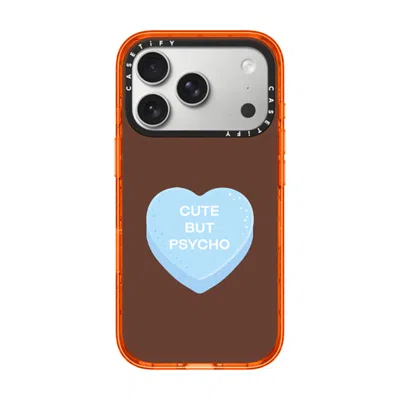 Casetify Iphone 17 Pro Case Orange Impact Case Magsafe Compatible  Cute But Psycho - Hot Fudge