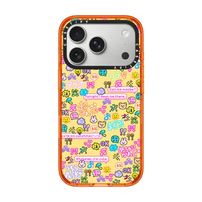 Casetify Iphone 17 Pro Case Orange Impact Case Magsafe Compatible  Emoji Paradise