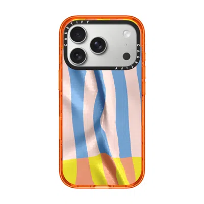 Casetify Iphone 17 Pro Case Orange Impact Case Magsafe Compatible  Pattern Afternoon At Bondi