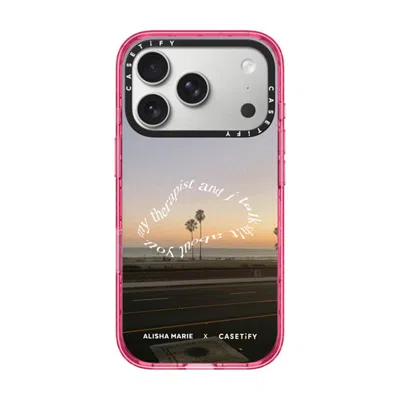 Casetify Iphone 17 Pro Case Pink Impact Case Magsafe Compatible  Alisha Marie Sunsets & Therapy Case