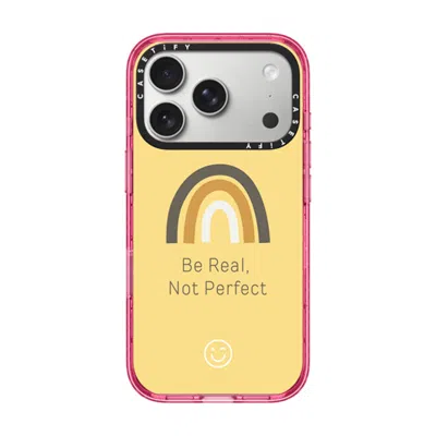 Casetify Iphone 17 Pro Case Pink Impact Case Magsafe Compatible  Be Real, Not Perfect