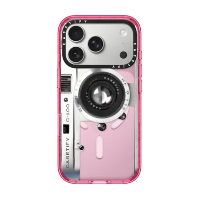 Casetify Iphone 17 Pro Case Pink Impact Case Magsafe Compatible  Camera Case - Retro
