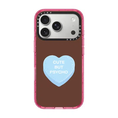 Casetify Iphone 17 Pro Case Pink Impact Case Magsafe Compatible  Cute But Psycho - Hot Fudge