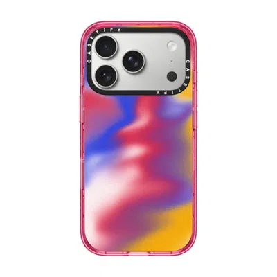 Casetify Iphone 17 Pro Case Pink Impact Case Magsafe Compatible  Gradient,futurism Primary Aura
