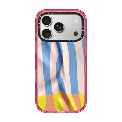 Casetify Iphone 17 Pro Case Pink Impact Case Magsafe Compatible  Pattern Afternoon At Bondi