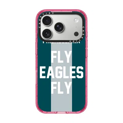 Casetify Iphone 17 Pro Case Pink Impact Case Magsafe Compatible  Superbowl - Fly Eagles Fly
